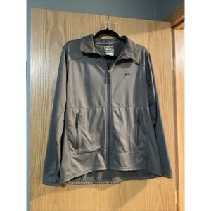 Drake waterfowl systems full zip jacket Thick Fleece Like Size MD GRAYISH GREEN